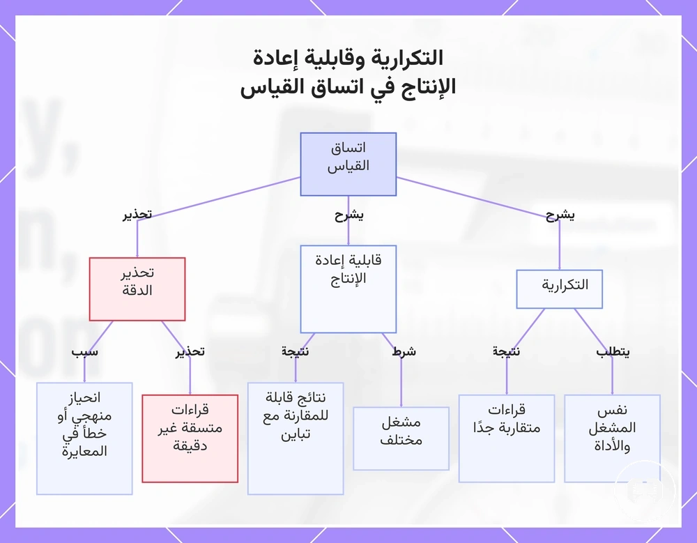التكرارية وقابلية إعادة الإنتاج في اتساق القياس