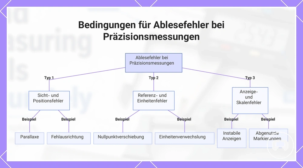 Bedingungen für Ablesefehler bei Präzisionsmessungen