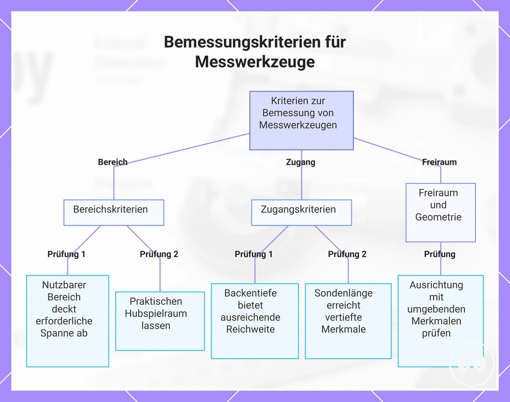 Bemessungskriterien für Messwerkzeuge