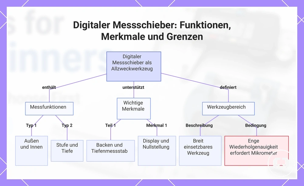 Digitaler Messschieber: Funktionen, Merkmale und Grenzen