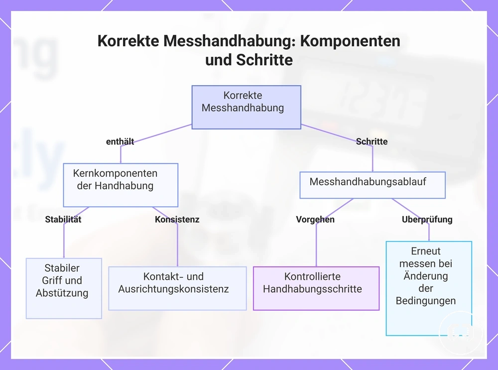 Korrekte Messhandhabung: Komponenten und Schritte