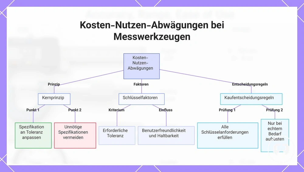 Kosten-Nutzen-Abwägungen bei Messwerkzeugen