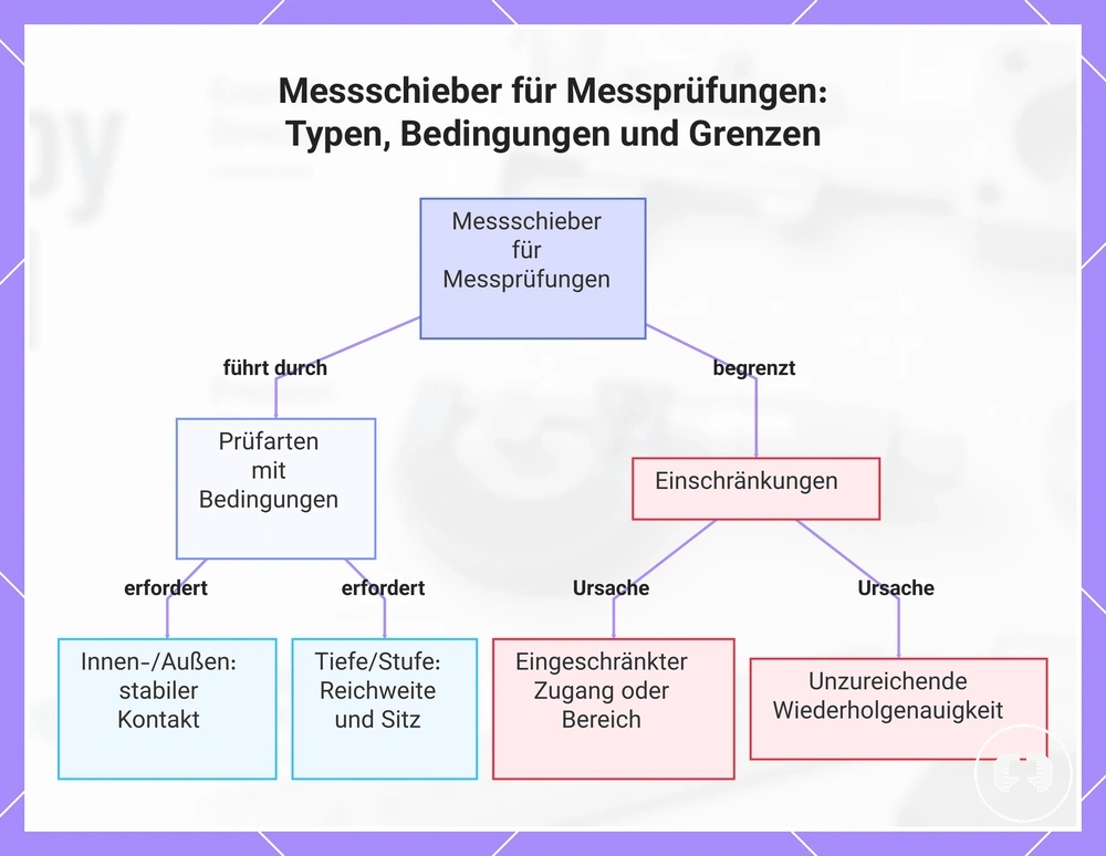 Messschieber für Messprüfungen: Typen, Bedingungen und Grenzen