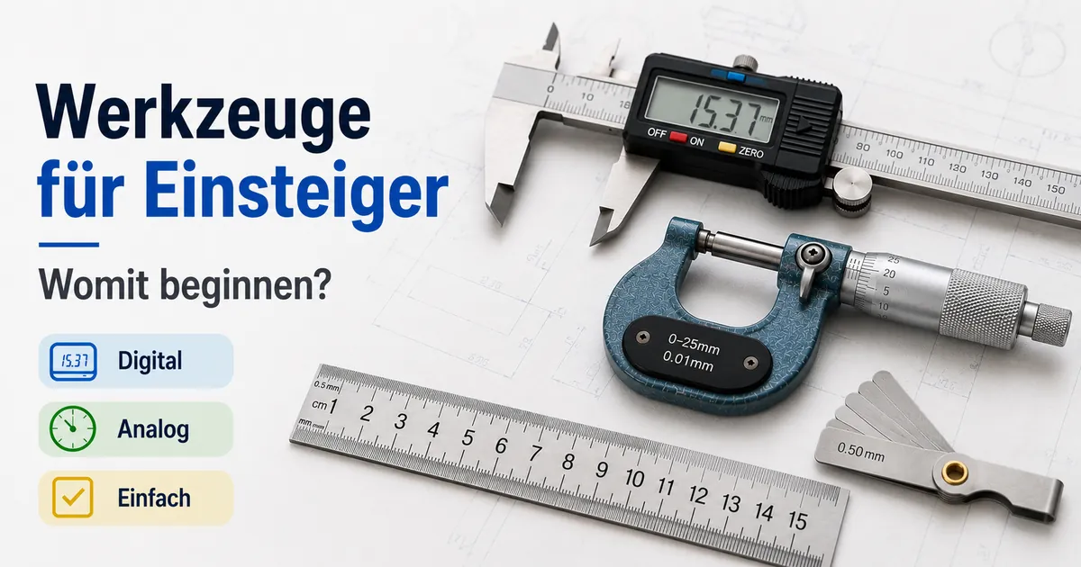 Einsteigerfreundliche Präzisionsmesswerkzeuge mit einfachen digitalen und analogen Optionen