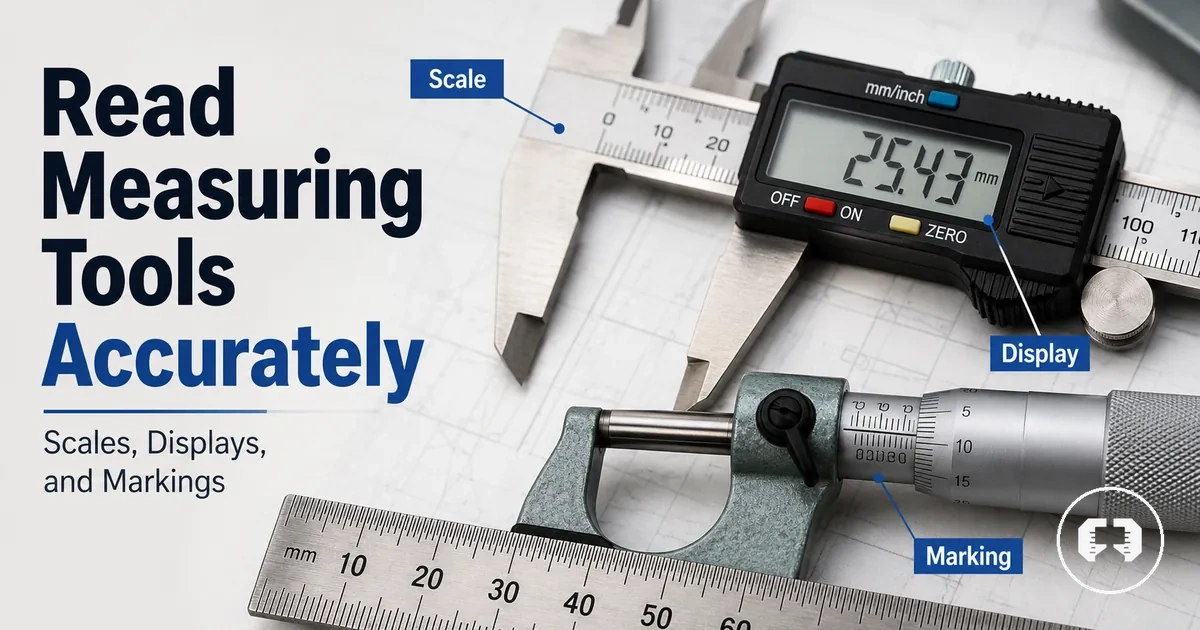 Close-up of precision measuring tool scales and displays for accurate reading