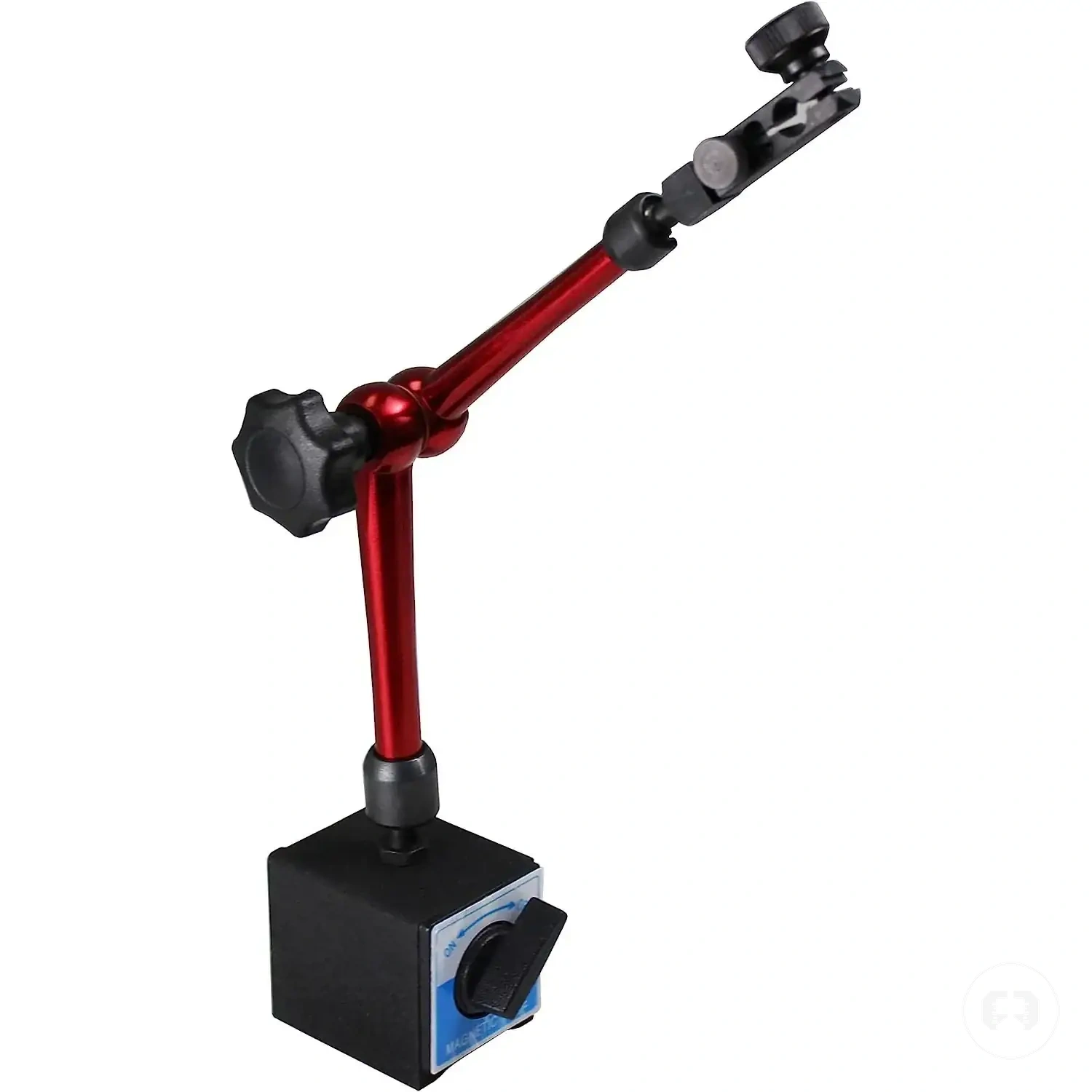 Flexible magnetic base holder stand for dial and lever indicator tools
