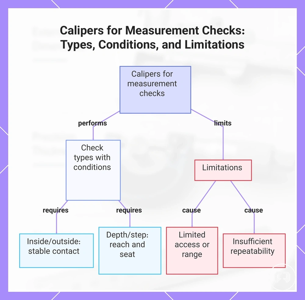 Calipers for Measurement Checks: Types, Conditions, and Limitations