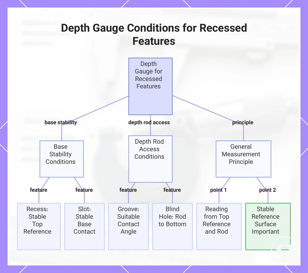 Depth Gauge Conditions for Recessed Features