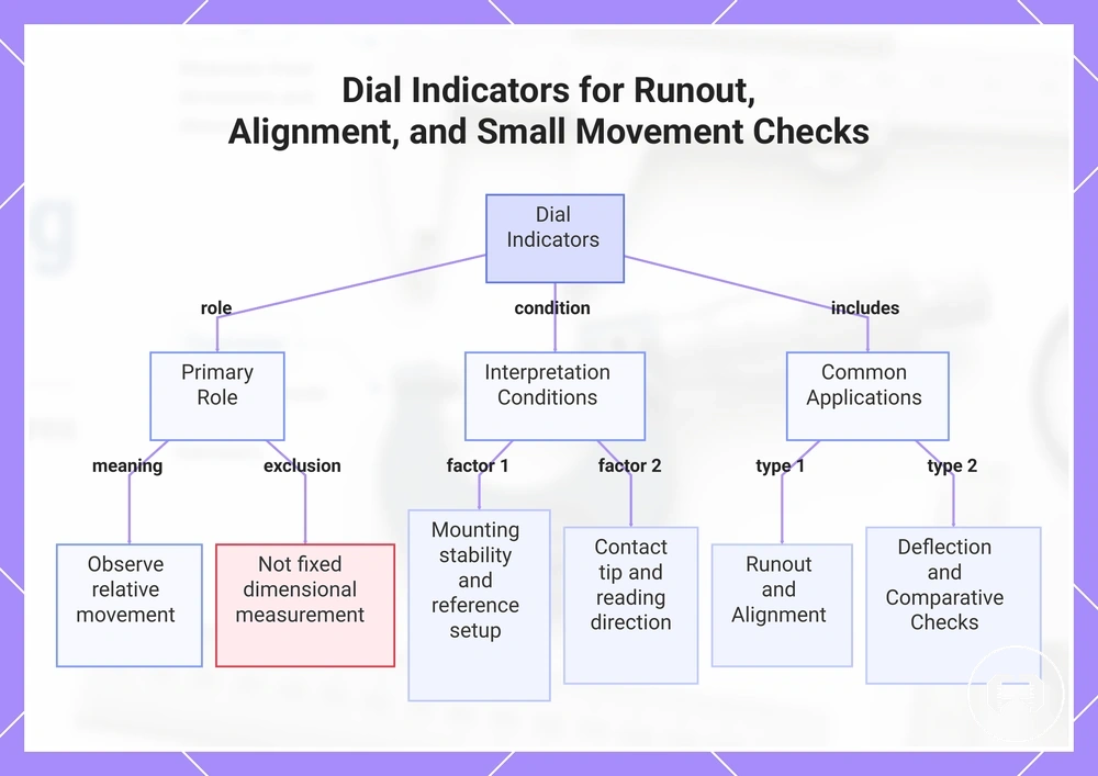 Dial Indicators for Runout, Alignment, and Small Movement Checks