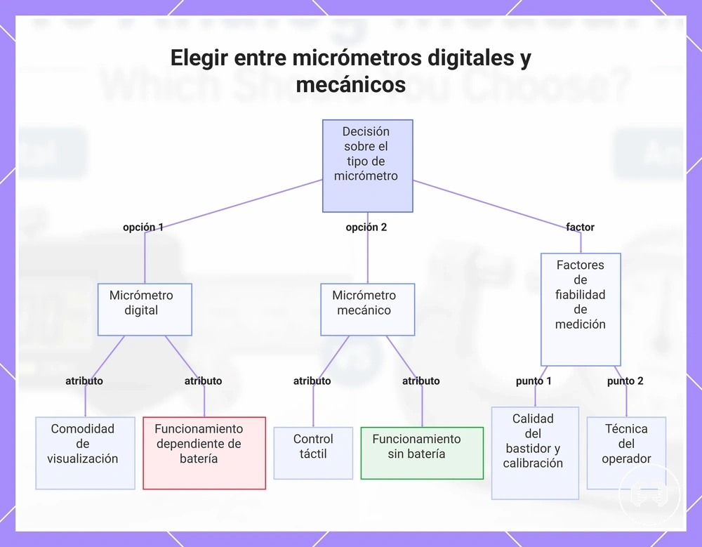 Elegir entre micrómetros digitales y mecánicos