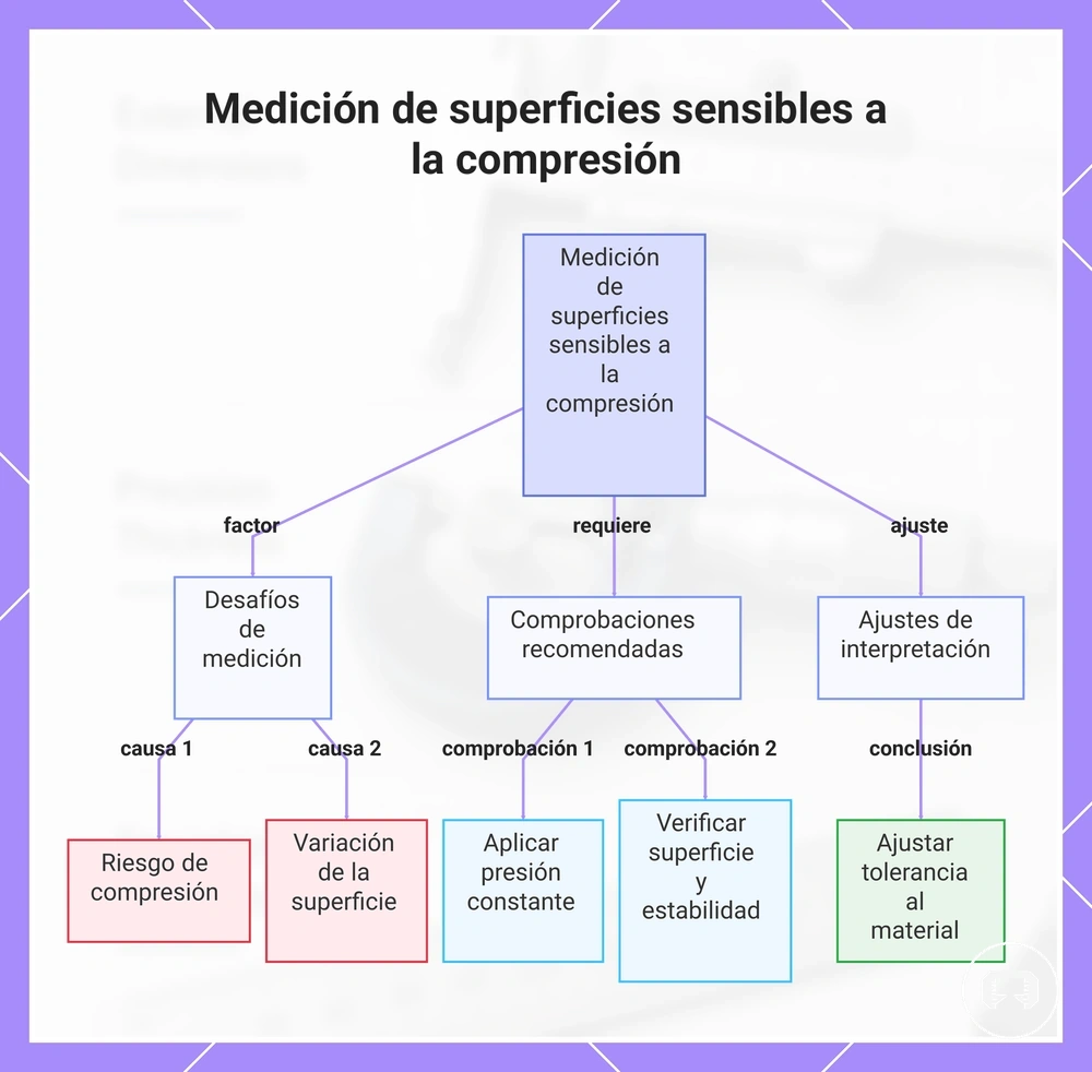 Medición de superficies sensibles a la compresión