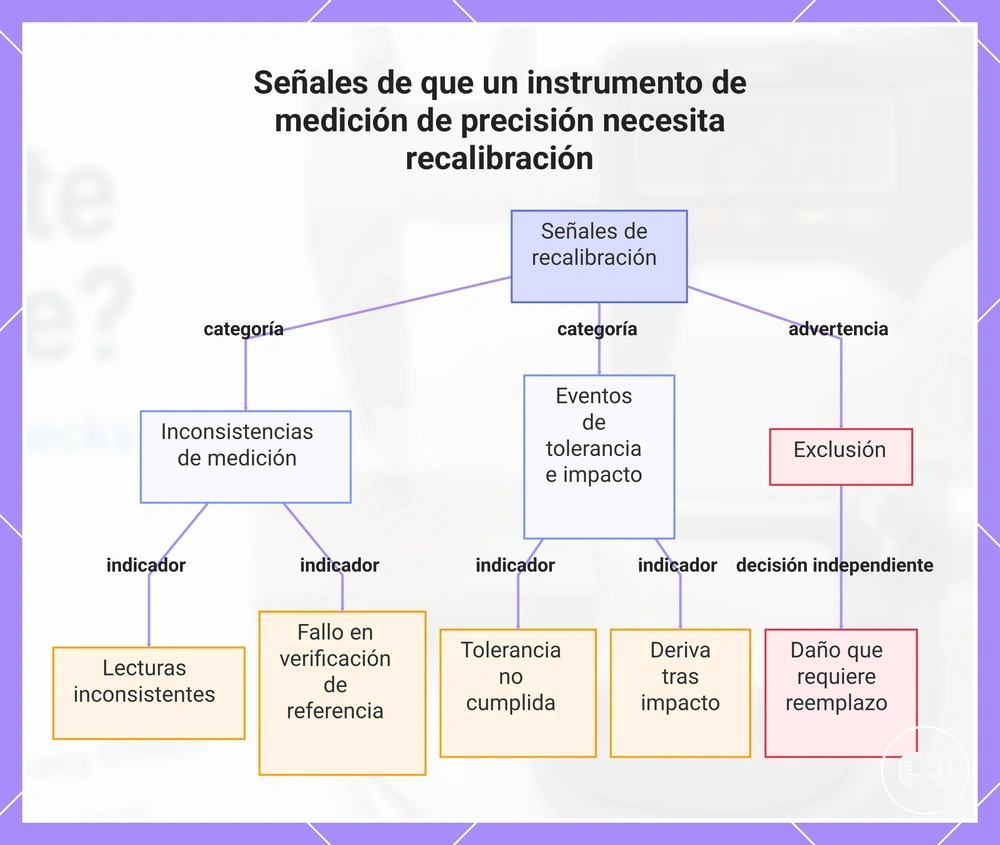 Señales de que un instrumento de medición de precisión necesita recalibración