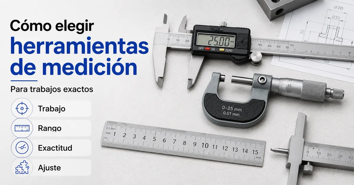 Herramientas de medición de precisión ordenadas para elegir la herramienta adecuada según el trabajo