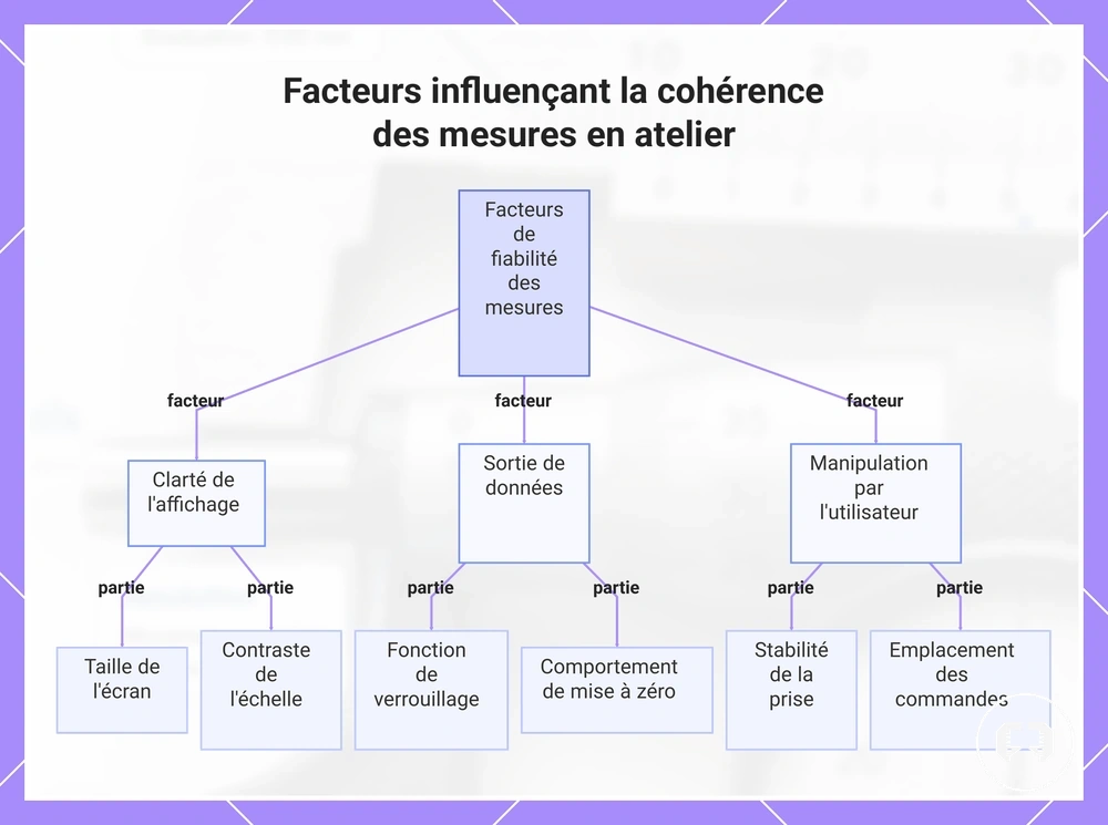 Facteurs influençant la cohérence des mesures en atelier