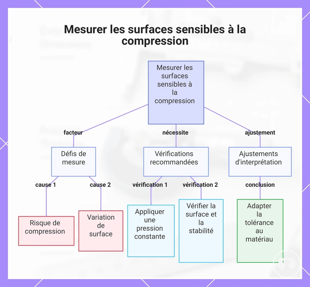 Mesurer les surfaces sensibles à la compression