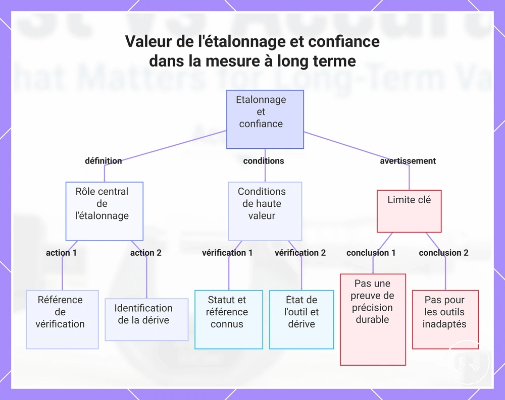 Valeur de l'étalonnage et confiance dans la mesure à long terme