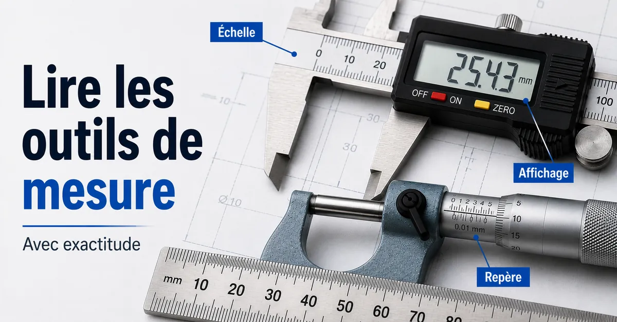 Gros plan sur les échelles et affichages d’outils de mesure de précision pour une lecture exacte