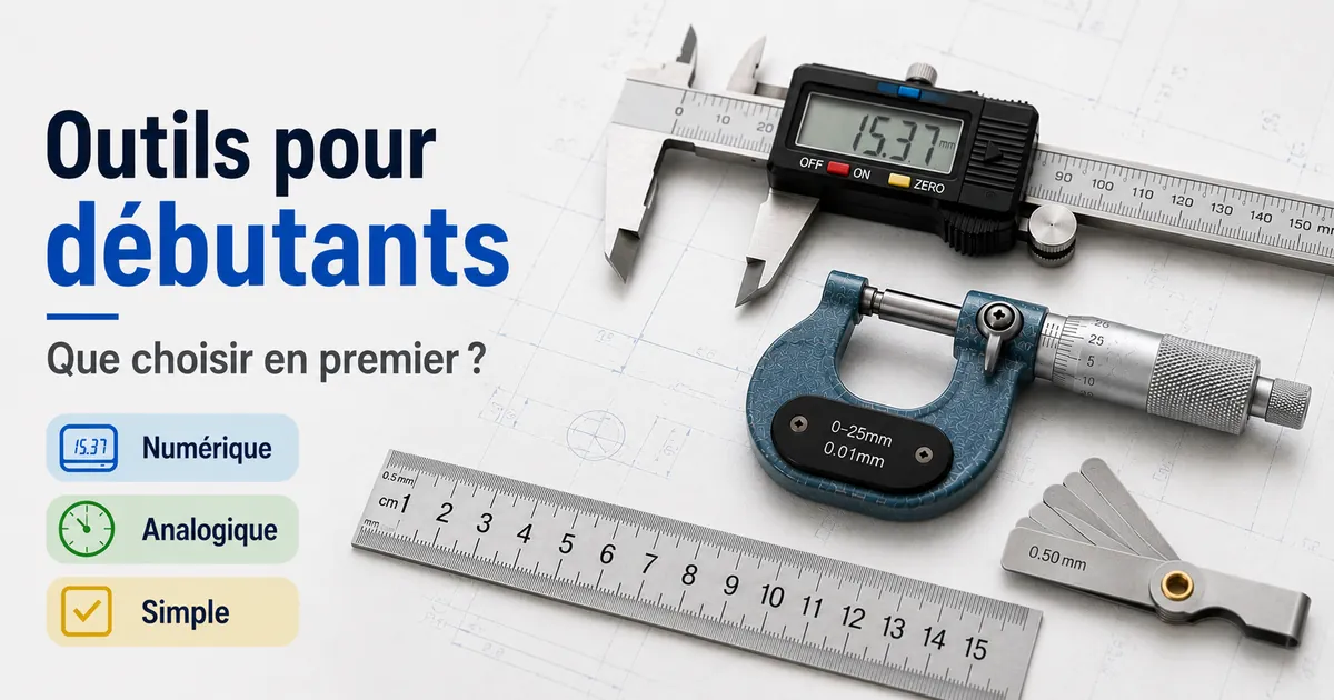 Outils de mesure de précision adaptés aux débutants avec options numériques et analogiques simples