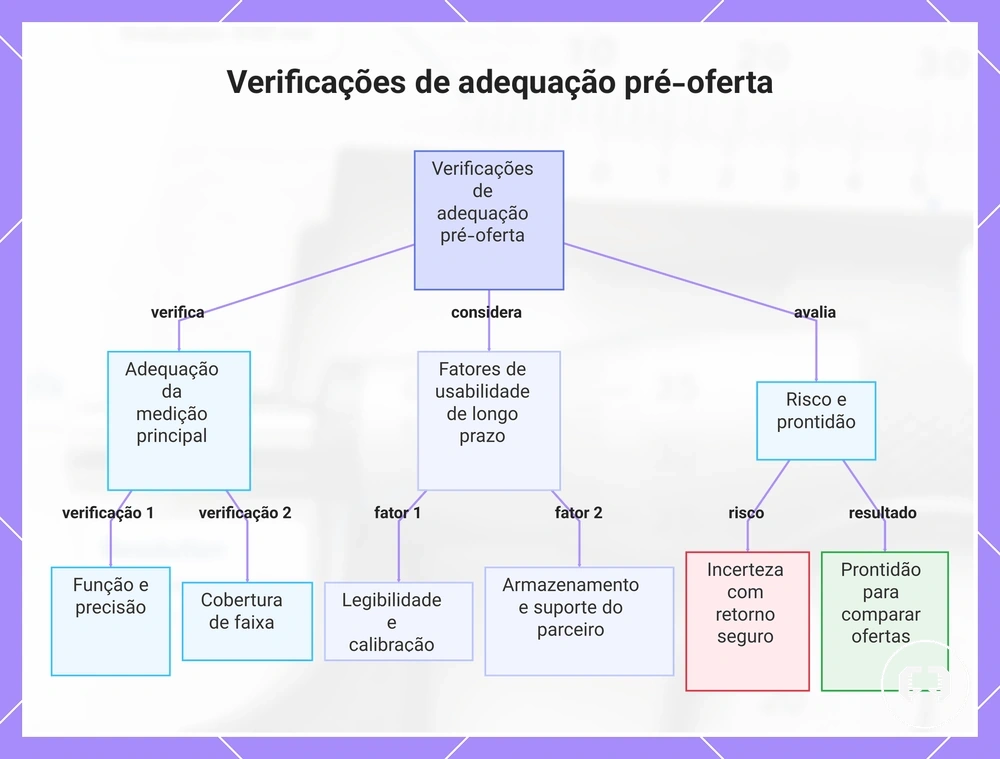 Verificações de adequação pré-oferta