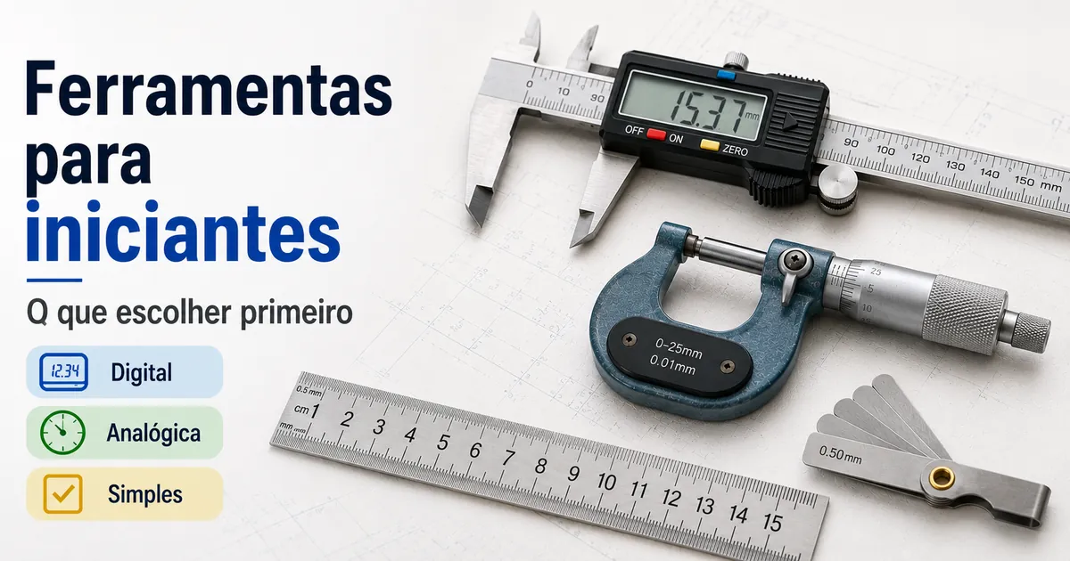 Ferramentas de medição de precisão para iniciantes com opções digitais e analógicas simples