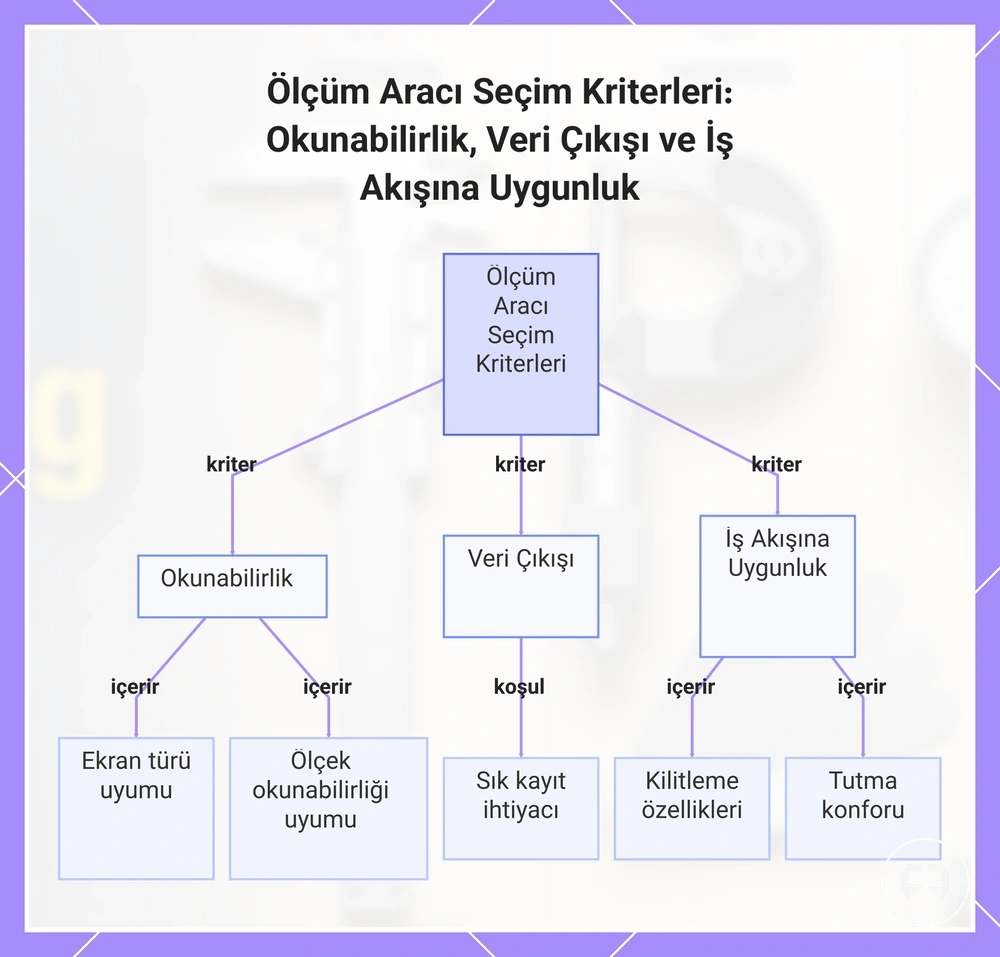 Ölçüm Aracı Seçim Kriterleri: Okunabilirlik, Veri Çıkışı ve İş Akışına Uygunluk