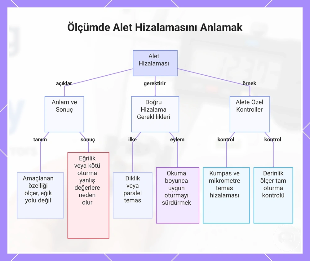 Ölçümde Alet Hizalamasını Anlamak