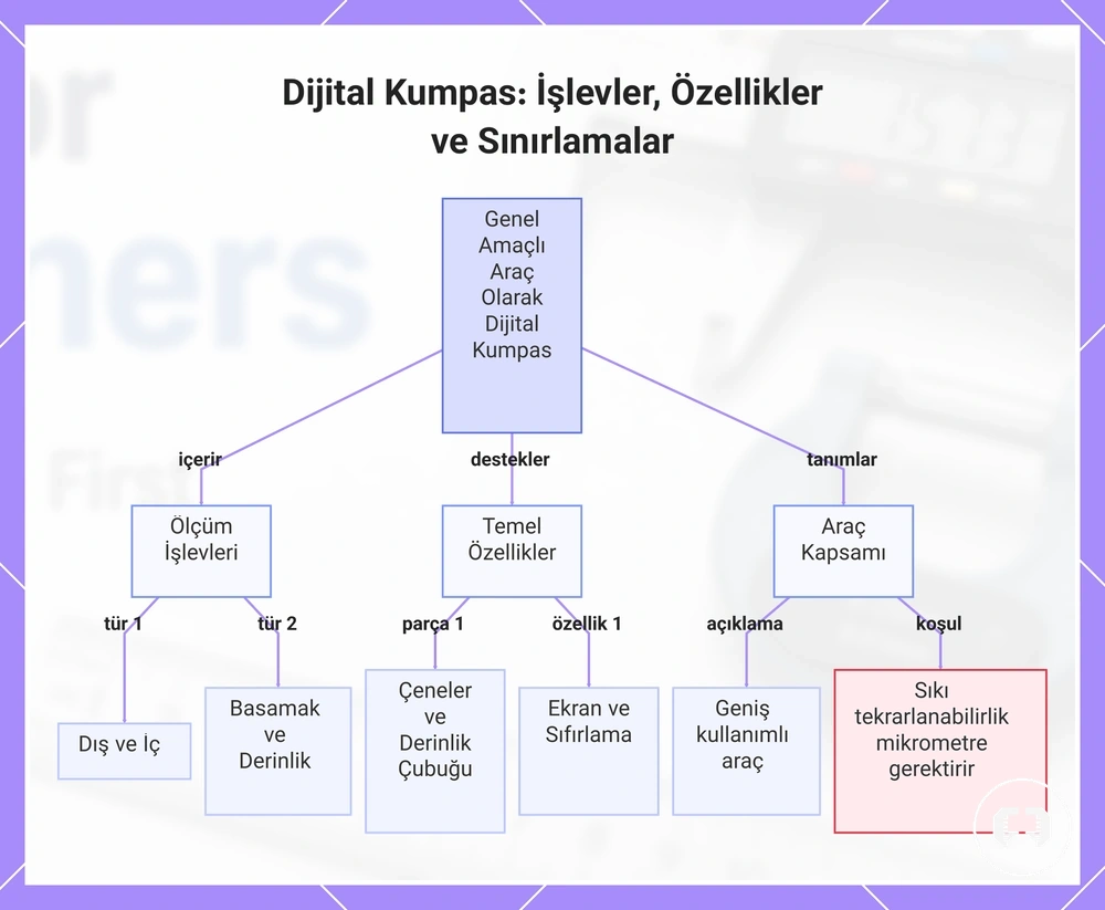 Dijital Kumpas: İşlevler, Özellikler ve Sınırlamalar