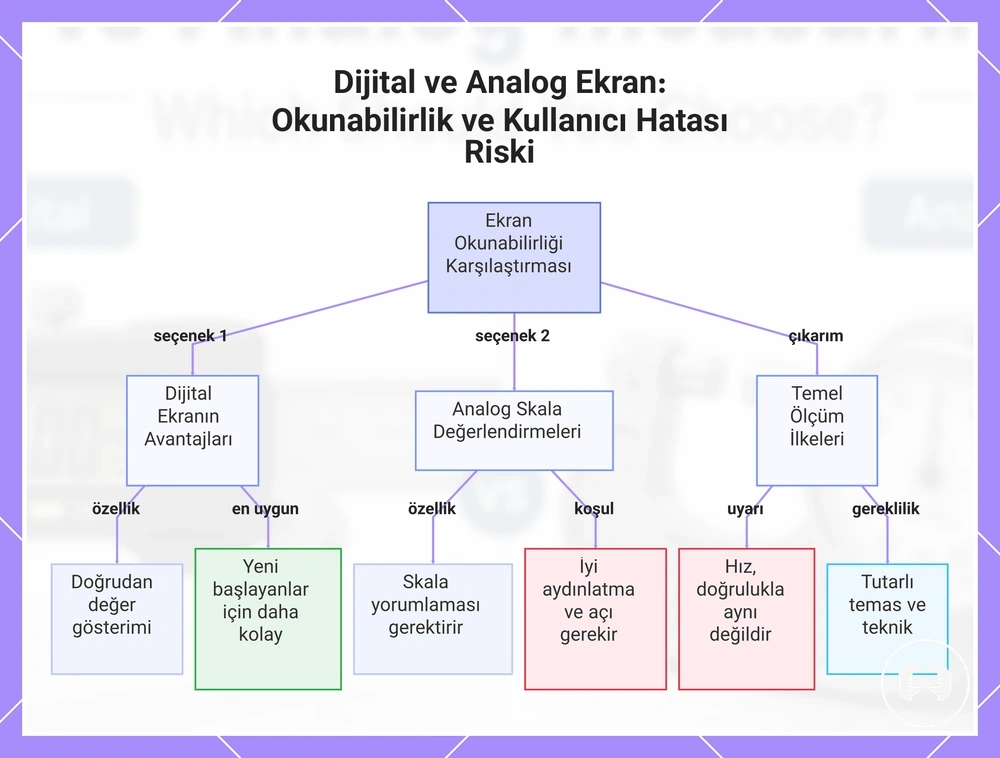 Dijital ve Analog Ekran: Okunabilirlik ve Kullanıcı Hatası Riski