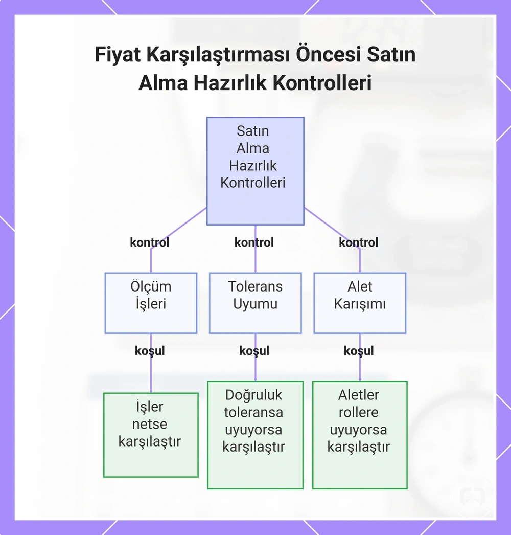 Fiyat Karşılaştırması Öncesi Satın Alma Hazırlık Kontrolleri