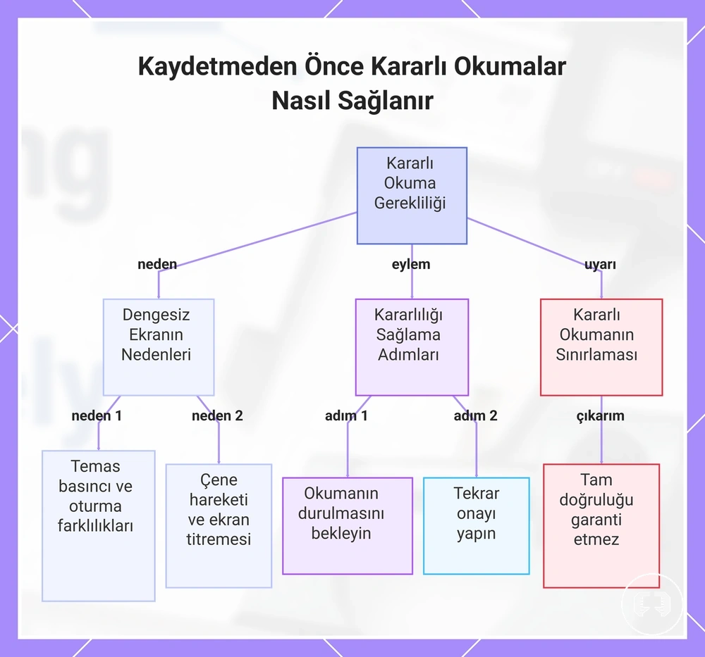Kaydetmeden Önce Kararlı Okumalar Nasıl Sağlanır