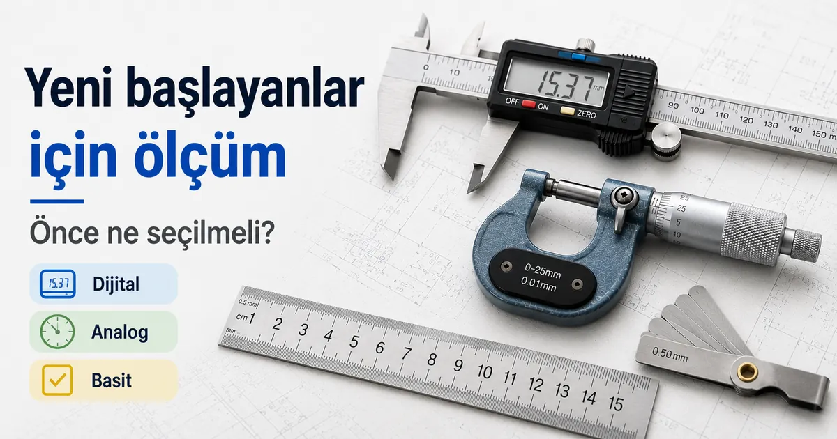 Yeni başlayanlara uygun dijital ve analog hassas ölçüm aletleri